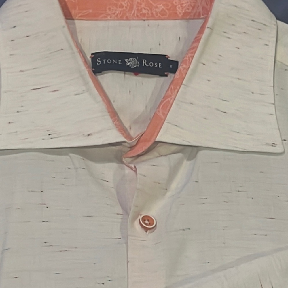 Immaculate Pretty Stone Rose Extra-Large Cream Pe… - image 1